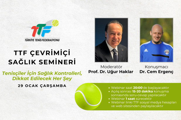 TTF Çevrimiçi Sağlık Seminerlerinin İlki 29 Ocak Çarşamba Günü Gerçekleşecek